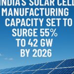 India's Solar Cell Manufacturing Capacity Set to Surge 55% to 42 GW by 2026.Image BY ChatGPT