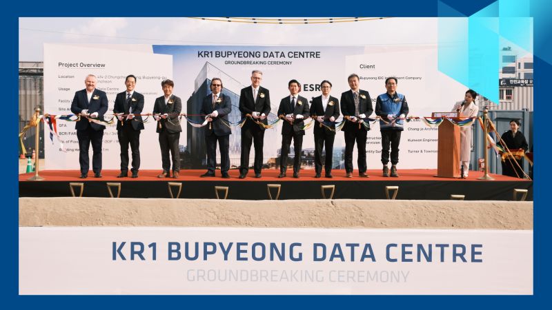 South Korea's Digital Future Gets a Green Boost: ESR Breaks Ground on Landmark KR1 Data Centre. South Korea's Digital Future Gets a Green Boost: ESR Breaks Ground on Landmark KR1 Data Centre. Image Credit : ESR Group