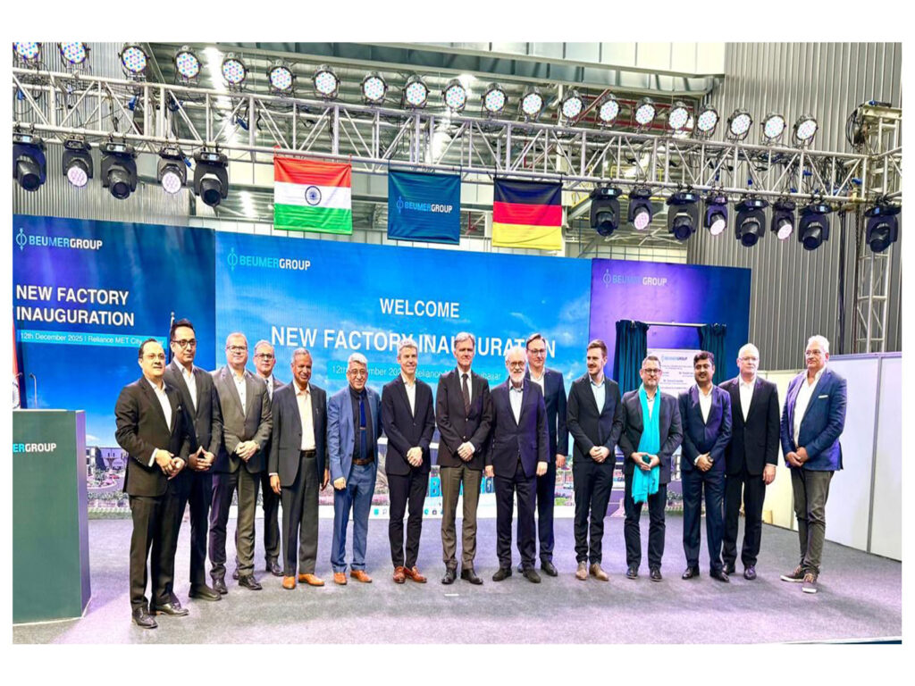 Global Logistics Giant BEUMER Group Opens New State-of-the-Art Factory at Reliance MET City. Global Logistics Giant BEUMER Group Opens New State-of-the-Art Factory at Reliance MET City. Image Credit :- ANI