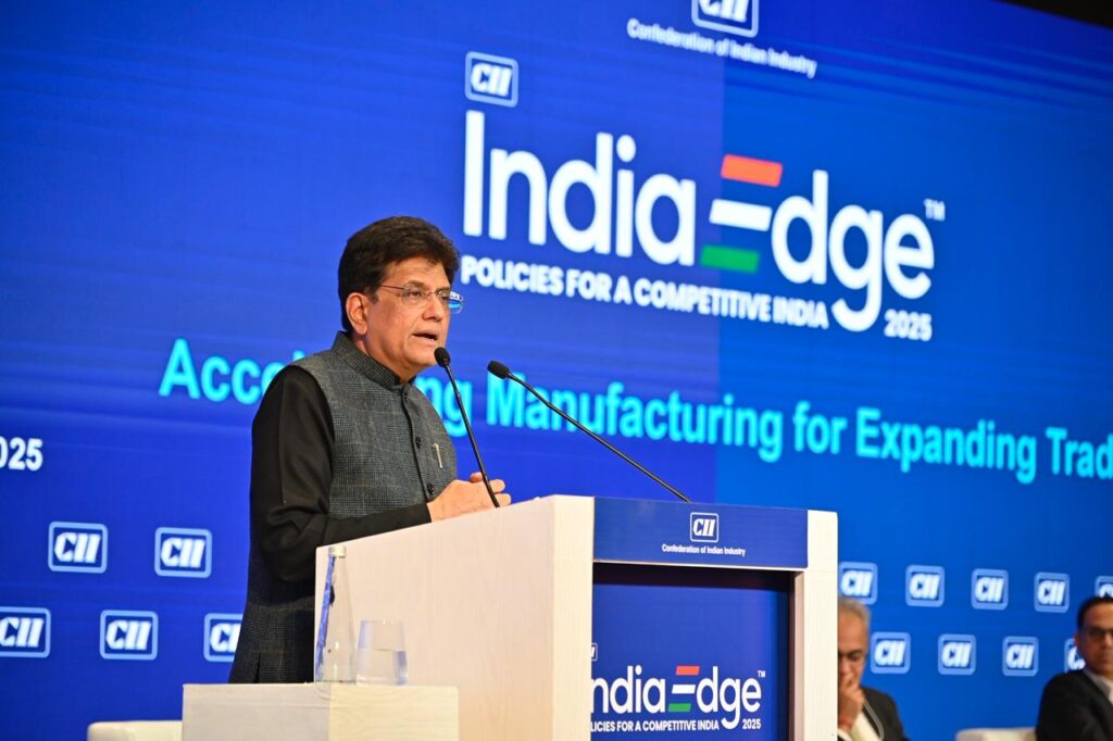 Commerce Minister Piyush Goyal Calls for Innovation and Supply Chain Resilience to Power India’s Manufacturing Rise.