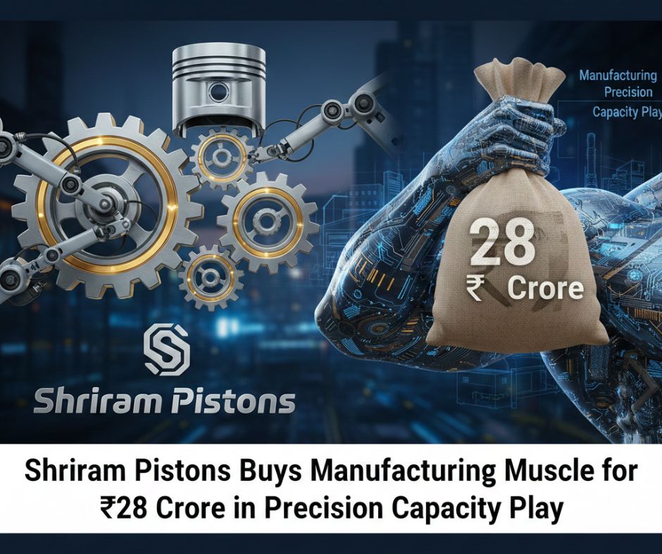 Shriram Pistons Buys Manufacturing Muscle for ₹28 Crore in Precision Capacity Play.