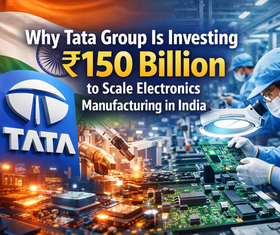 Why Tata Group Is Investing ₹150 Billion to Scale Electronics Manufacturing in India.