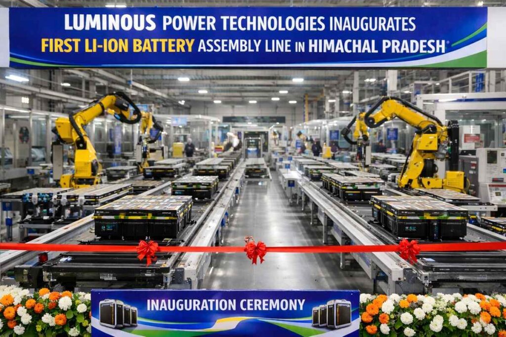 Luminous Power Technologies Inaugurates First Li-Ion Battery Assembly Line in Himachal Pradesh. Luminous Power Technologies Inaugurates First Li-Ion Battery Assembly Line in Himachal Pradesh.