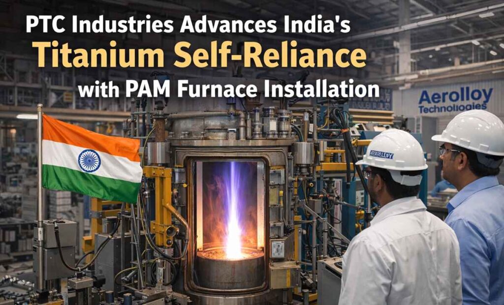 PTC Industries Advances India’s Titanium Self-Reliance with PAM Furnace Installation. PTC Industries Advances India’s Titanium Self-Reliance with PAM Furnace Installation.