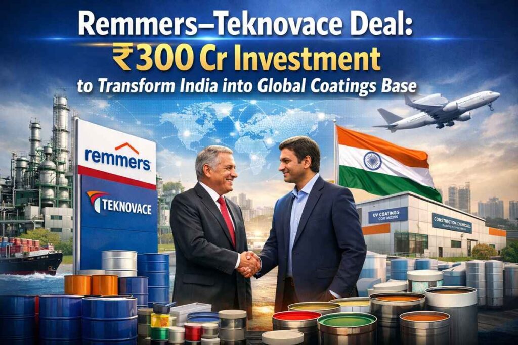 Remmers–Teknovace Deal ₹300 Cr Investment to Transform India into Global Coatings Base.