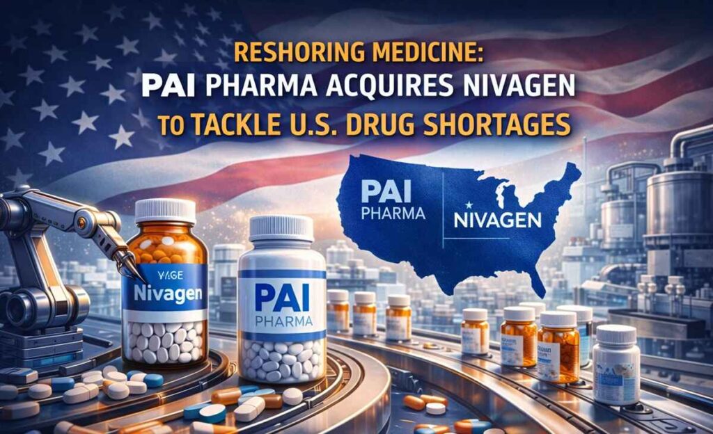 Reshoring Medicine: PAI Pharma Acquires Nivagen to Tackle U.S. Drug Shortages. Reshoring Medicine PAI Pharma Acquires Nivagen to Tackle U.S. Drug Shortages.