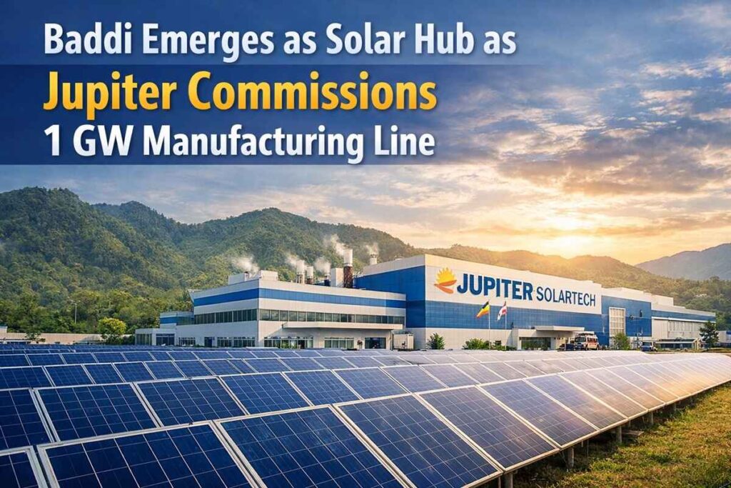 Baddi Emerges as Solar Hub as Jupiter Commissions 1 GW Manufacturing Line.