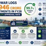 Haridwar Logs ₹2,946 Crore Investments in FY26 with 99.7% Approval Rate.